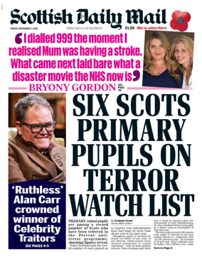 Cover of Scottish Daily Mail