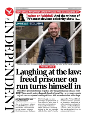 Cover of The Independent