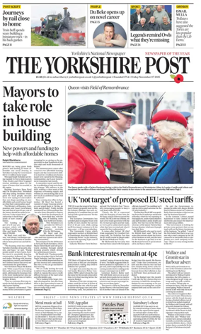 Cover of Yorkshire Post