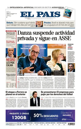 Cover of El Pais (Uruguay)