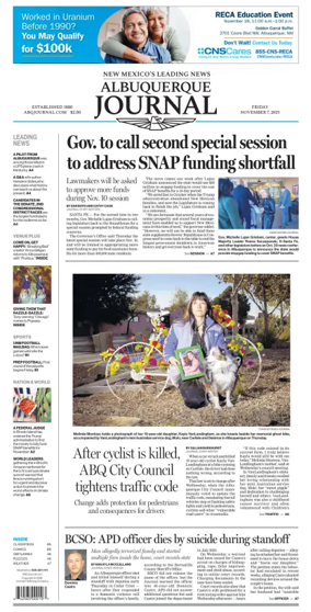 Cover of Albuquerque Journal