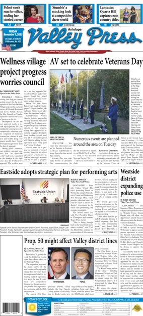 Cover of Antelope Valley Press