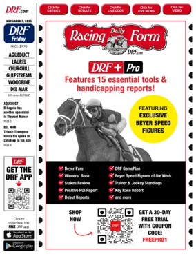 Cover of Daily Racing Form National Digital Edition