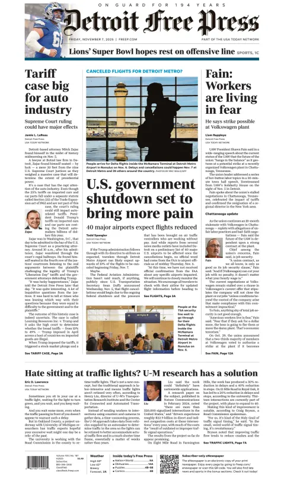 Cover of Detroit Free Press