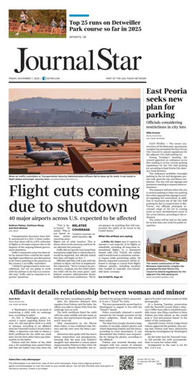 Cover of Journal Star (Peoria)