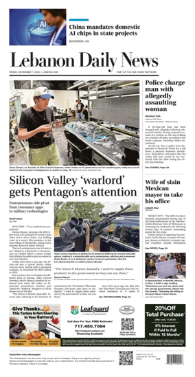 Cover of Lebanon Daily News