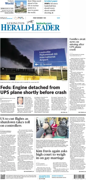 Cover of Lexington Herald-Leader