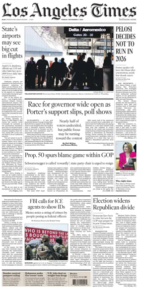 Cover of Los Angeles Times