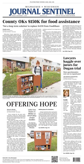 Cover of Milwaukee Journal Sentinel