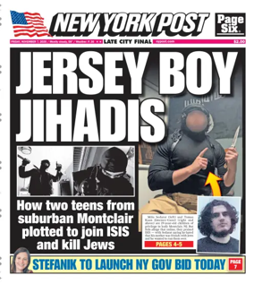 Cover of New York Post