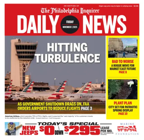 Cover of Philadelphia Daily News