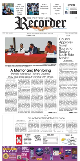 Cover of Porterville Recorder