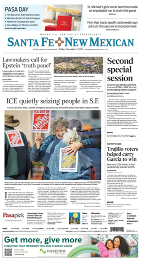 Cover of Santa Fe New Mexican
