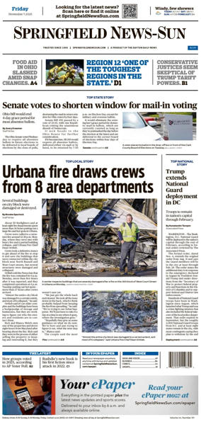 Cover of Springfield News-Sun