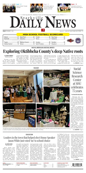 Cover of Starkville Daily News