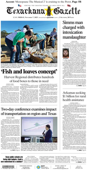 Cover of Texarkana Gazette