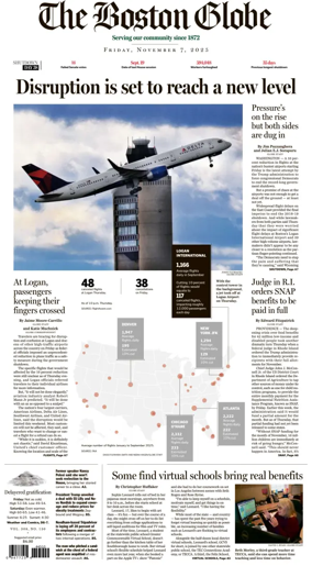 Cover of The Boston Globe