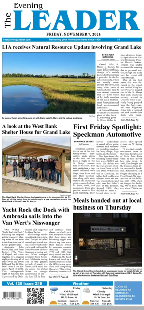 Cover of The Evening Leader