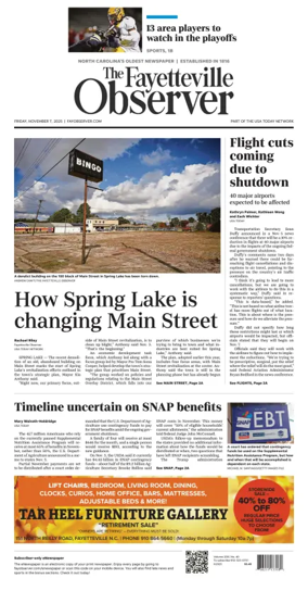 Cover of The Fayetteville Observer