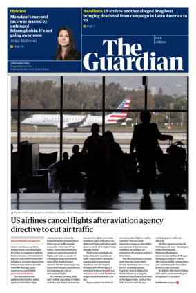 Cover of The Guardian (USA)