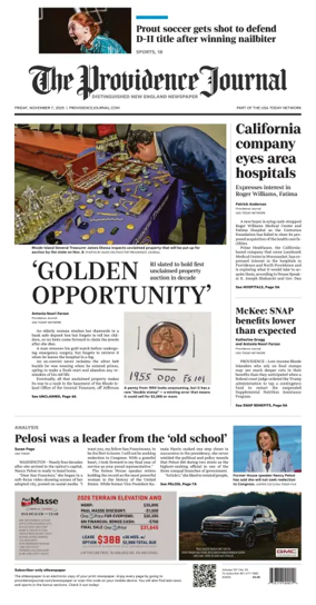 Cover of The Providence Journal