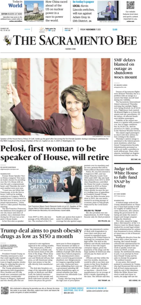 Cover of The Sacramento Bee