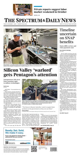 Cover of The Spectrum & Daily News