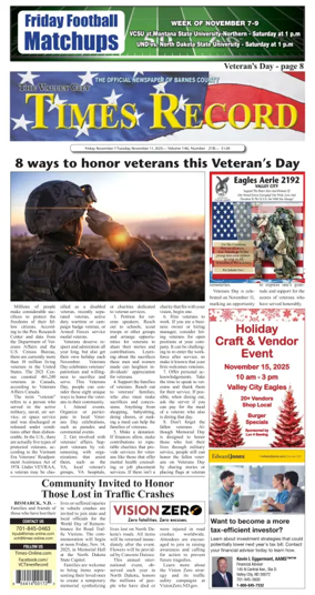 Cover of Valley City Times-Record