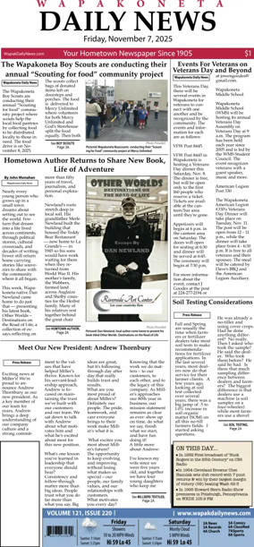 Cover of Wapakoneta Daily News