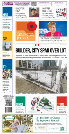 Cover of Edmonton Journal