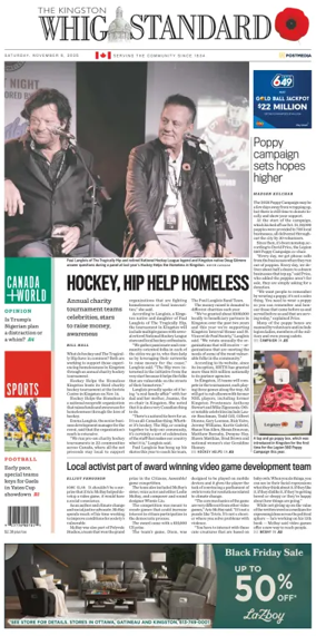 Cover of Kingston Whig-Standard