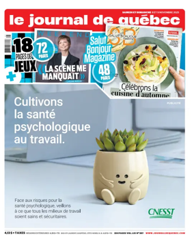 Cover of Le Journal de Quebec