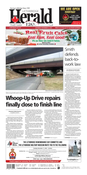Cover of Lethbridge Herald
