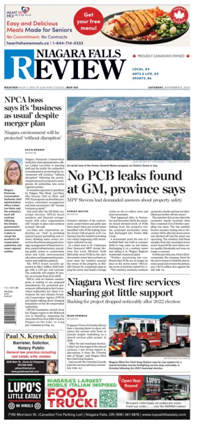 Cover of The Niagara Falls Review