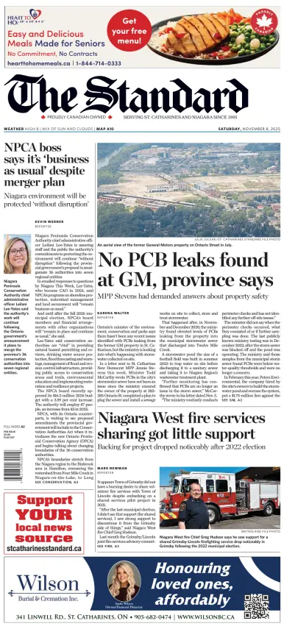 Cover of The Standard (St. Catharines)