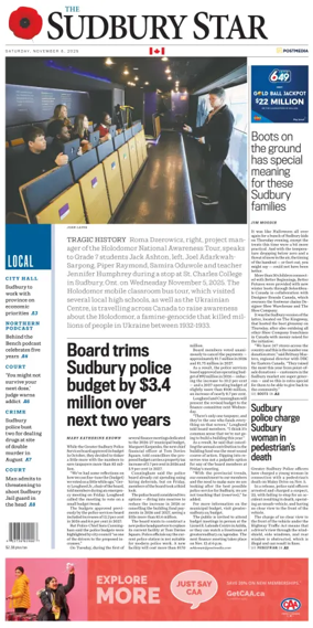 Cover of The Sudbury Star