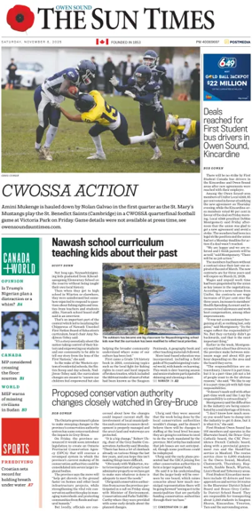 Cover of The Sun Times (Owen Sound)