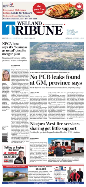 Cover of The Welland Tribune