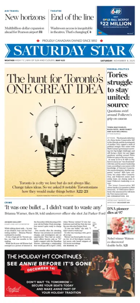 Cover of Toronto Star