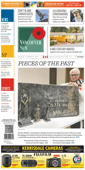 Cover of Vancouver Sun