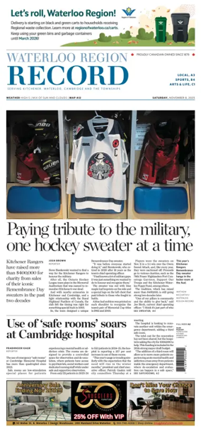 Cover of Waterloo Region Record