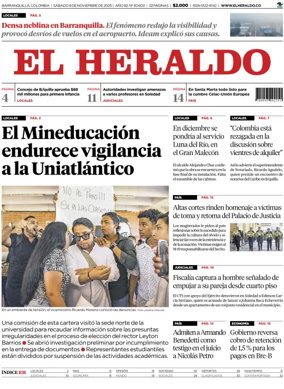 Cover of El Heraldo (Colombia)