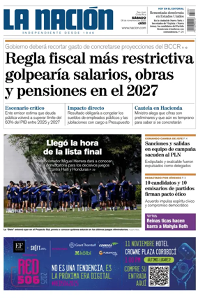 Cover of La Nacion (Costa Rica)