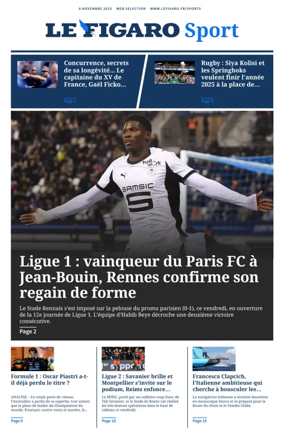 Cover of Le Figaro Sport