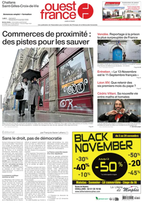 Cover of Ouest France (Challans / Saint-Gilles-Croix-de-Vie)