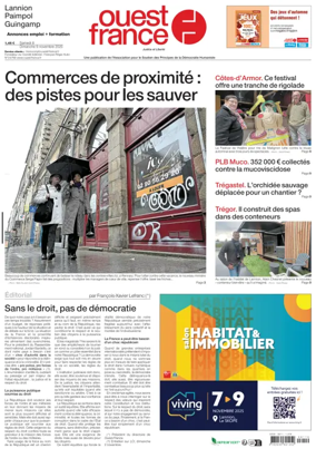 Cover of Ouest France (Lannion)