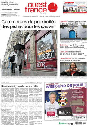 Cover of Ouest France (Les Herbiers / Montaigu)