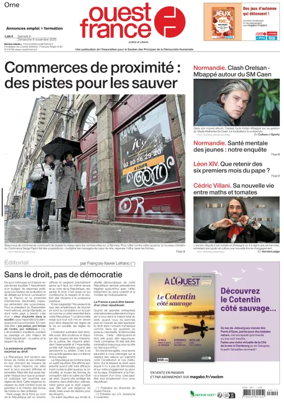 Cover of Ouest France (Orne)