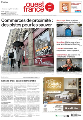 Cover of Ouest France (Pontivy)