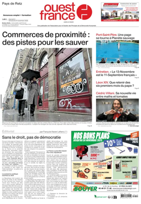 Cover of Ouest France (Pornic / Pays de Retz)